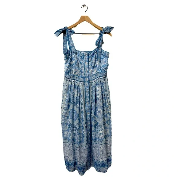 Gretchen Scott Designs | Dresses | Gretchen Scott Watteau Blue Sun Floral  Relaxed Fit Dress Size Small | Poshmark